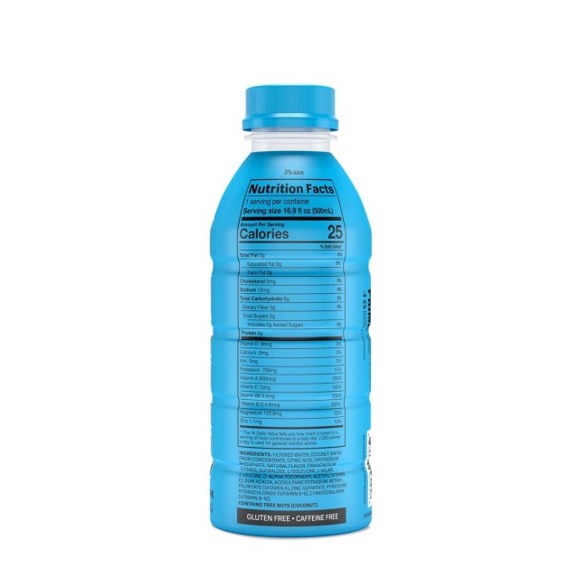 Prime® Hydration Drink, Bautura pentru Rehidratare cu Aroma de Zmeura Albastra, 500 ml